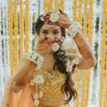 style of Bride Haldi