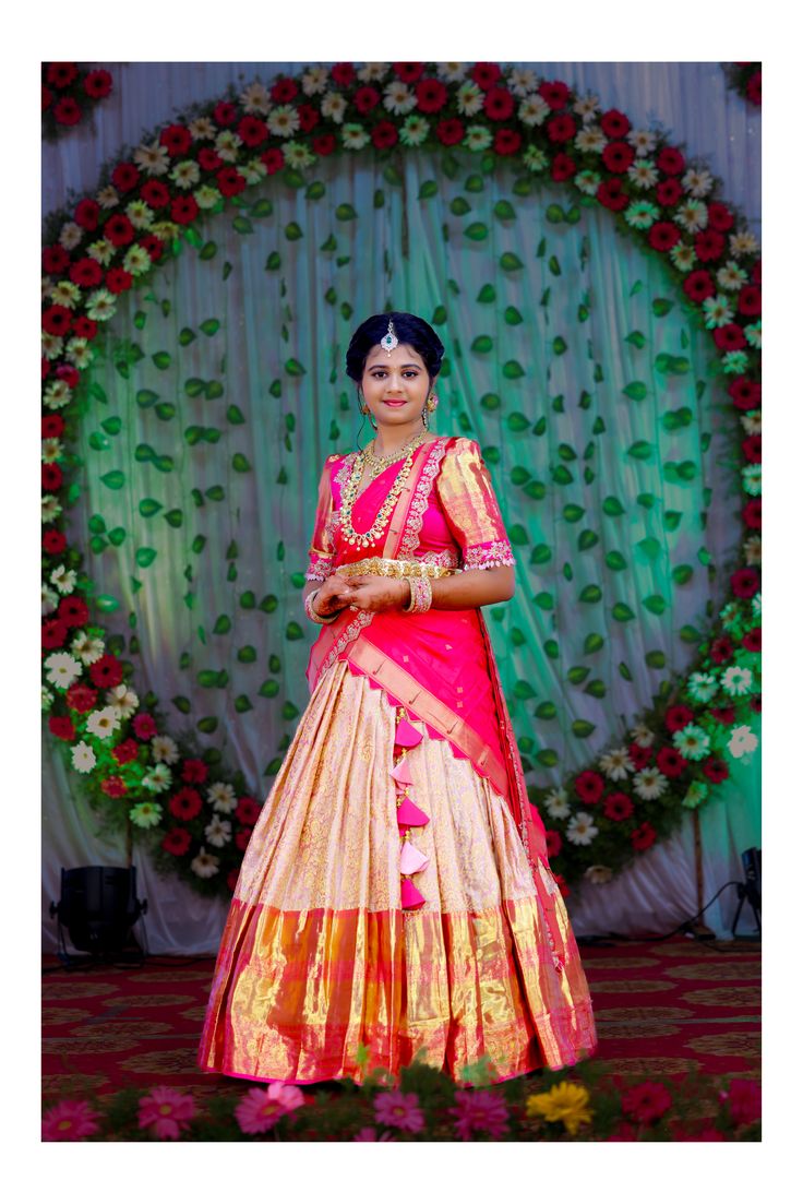 Candid Photo at half Saree Ceremony