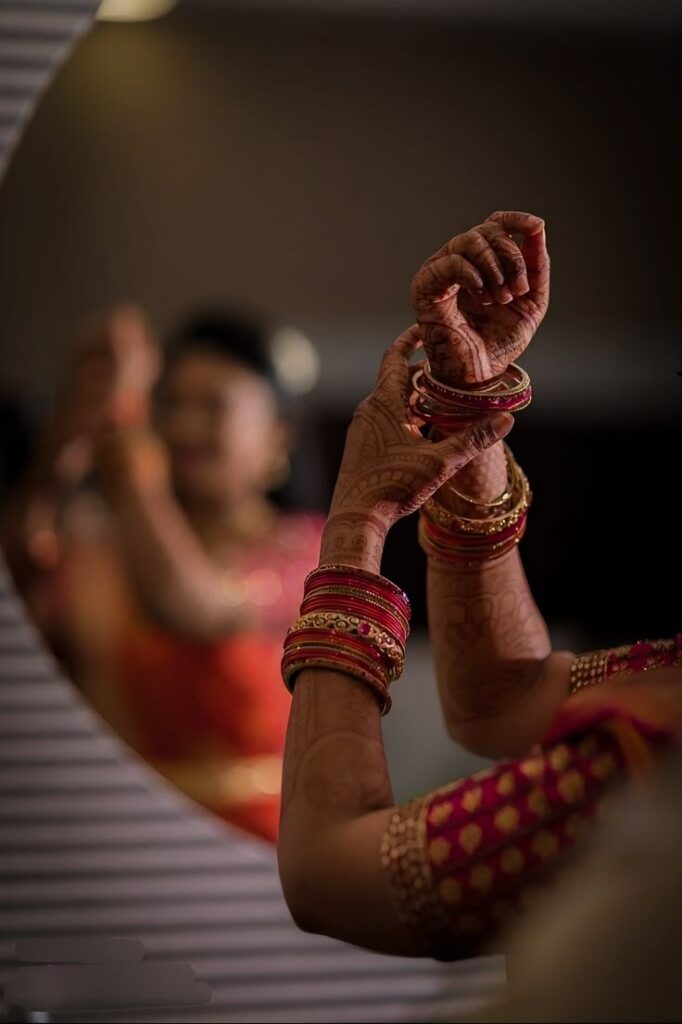 Bride Special pose on bangles